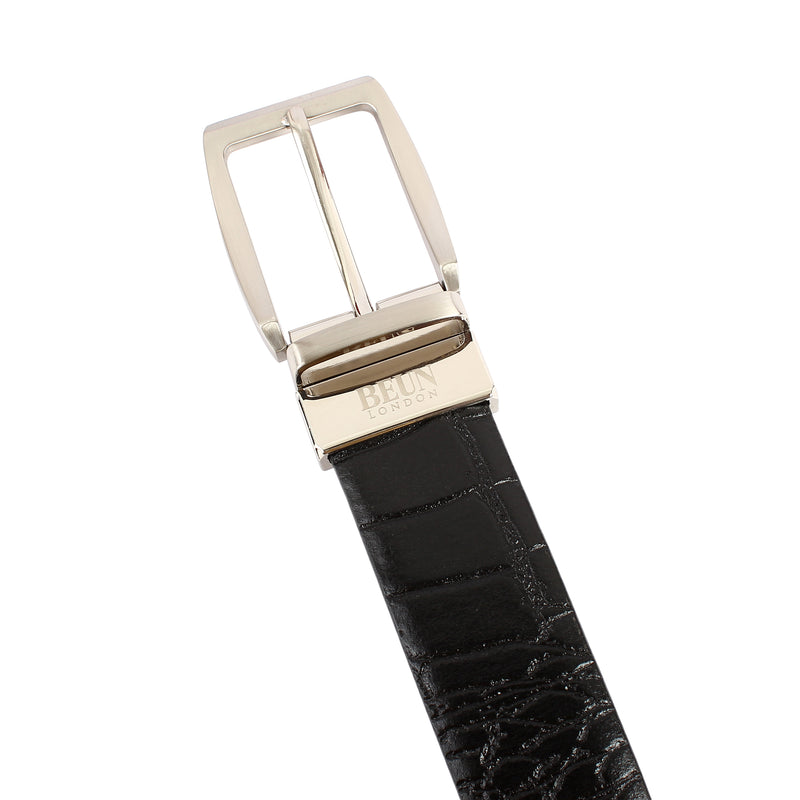 BEUN LONDON Cut To Size Reversible Genuine Leather Belt