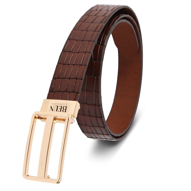 BEUN LONDON CUT TO SIZE GENUINE LEATHER BELT
