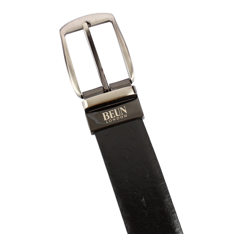 BEUN LONDON Cut To Size Reversible Genuine Leather Belt