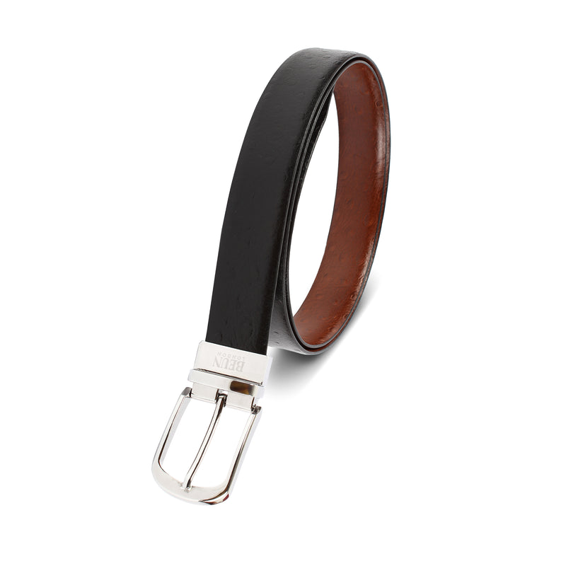 BEUN LONDON Cut To Size Reversible Genuine Leather Belt