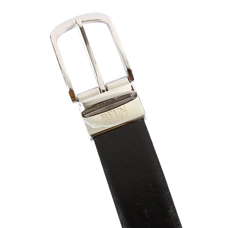 BEUN LONDON Cut To Size Reversible Genuine Leather Belt