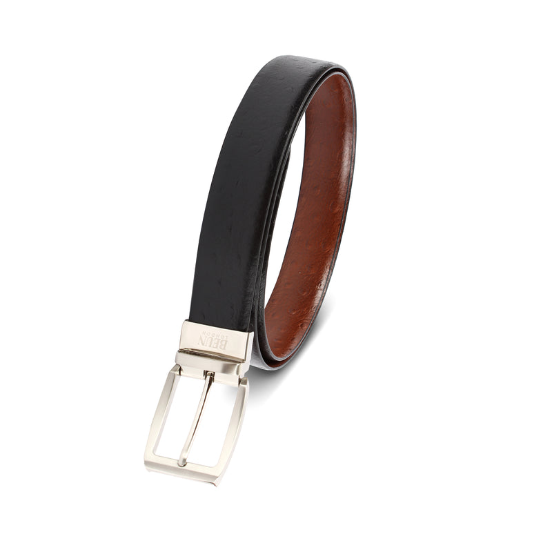 BEUN LONDON Cut To Size Reversible Genuine Leather Belt