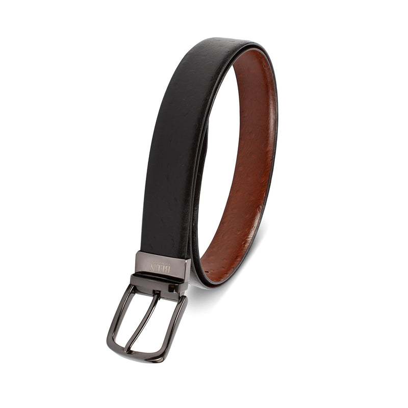 BEUN LONDON Cut To Size Reversible Genuine Leather Belt