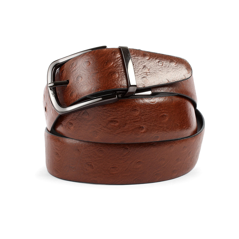BEUN LONDON Cut To Size Reversible Genuine Leather Belt