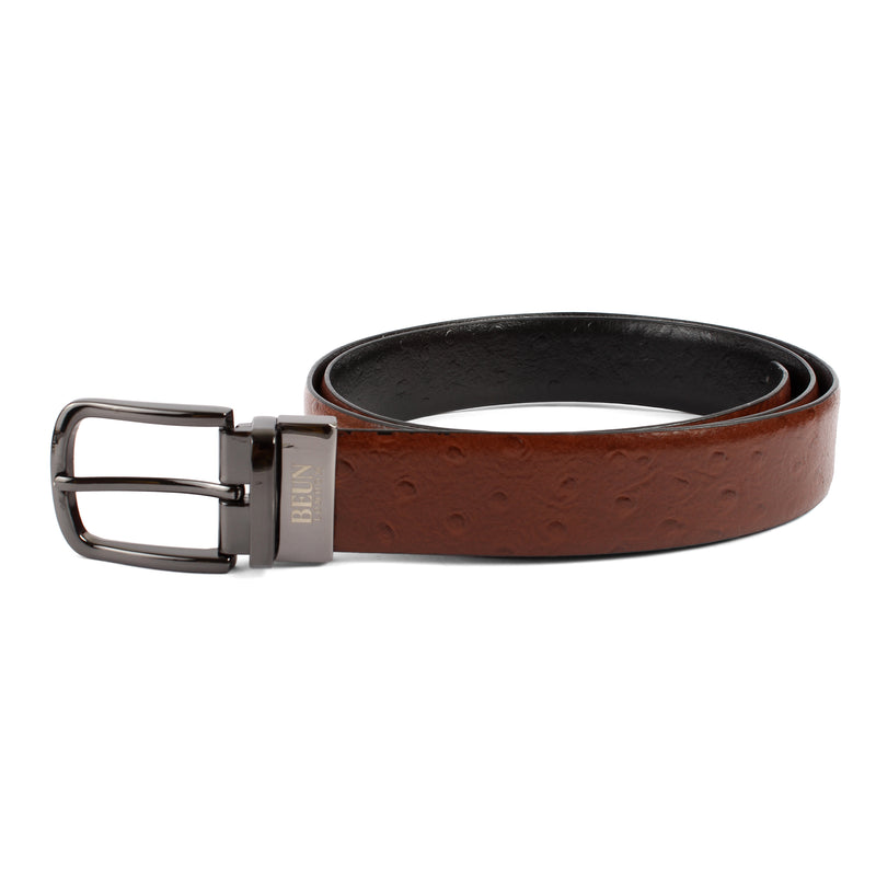 BEUN LONDON Cut To Size Reversible Genuine Leather Belt