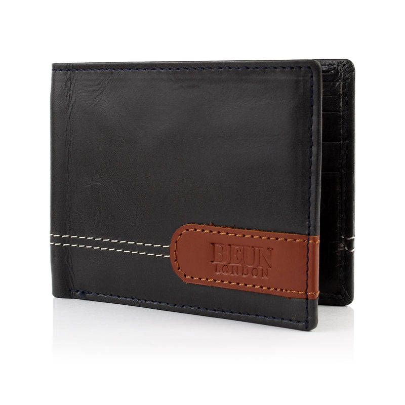SOLID WALLET - BLUE  COLOUR WITH 6CC , VIEW POCKET AND COIN POCKET