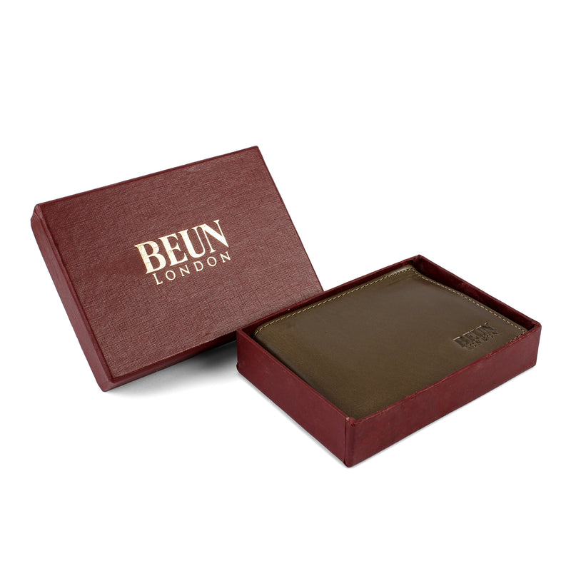 SOLID WALLET - OLIVE  COLOUR WITH 6CC , VIEW POCKET AND COIN POCKET