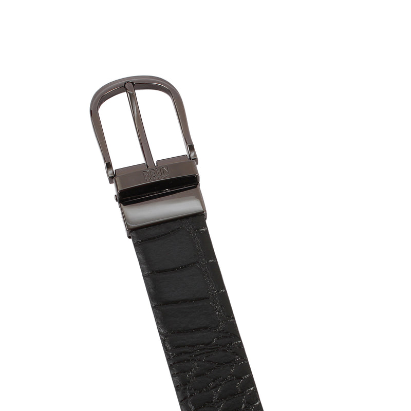 BEUN LONDON Cut To Size Reversible Genuine Leather Belt