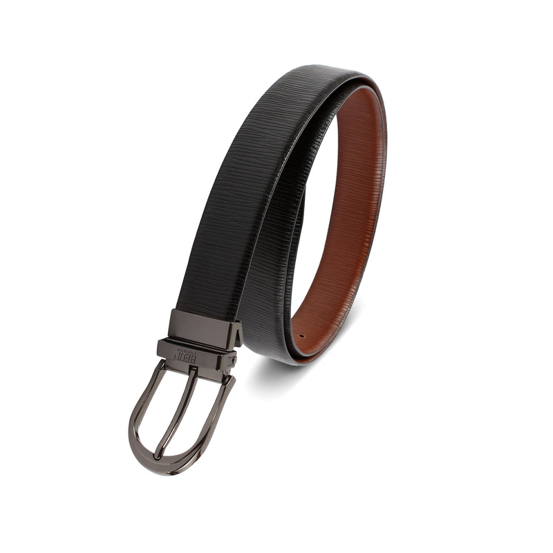 BEUN LONDON Cut To Size Reversible Genuine Leather Belt